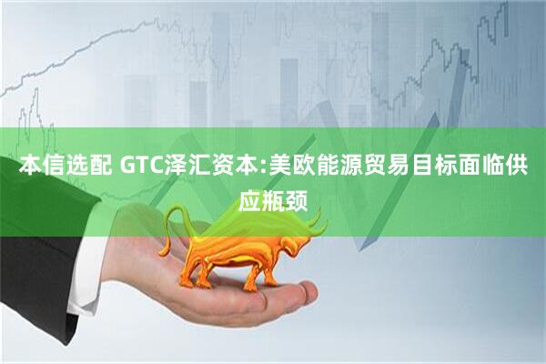 本信选配 GTC泽汇资本:美欧能源贸易目标面临供应瓶颈